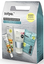 Fragrances, Perfumes, Cosmetics Set - Tolpa Dermo Face (mask/40ml + wipes/2pcs + gel/150ml)