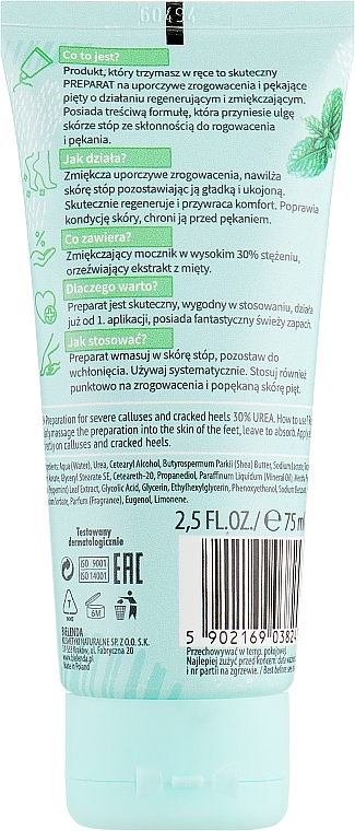 Anti Callus and Corn Foot Cream - Bielenda Minty Fresh Foot Care Preparation For Severe Calluses And Cracked Heels — photo N7