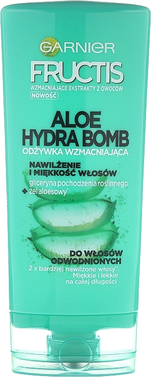 Moisturizing Conditioner for Dehydrated Hair - Garnier Fructis Aloe Hydra Bomb Hair Conditioner — photo N2