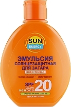 Fragrances, Perfumes, Cosmetics Sunscreen Emulsion for Tan - Sun Energy Aloe Vera SPF20