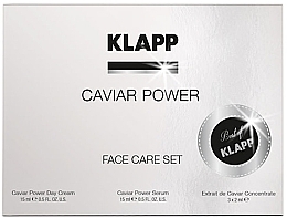 Fragrances, Perfumes, Cosmetics Set - Klapp Caviar Power Face Care Set (d/cr/15ml + serum/15ml + conc/3x2ml)