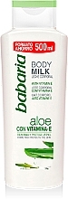 Aloe Vera & Vitamin E Body Milk - Babaria Body Milk Aloe Vera + vit. E  — photo N1