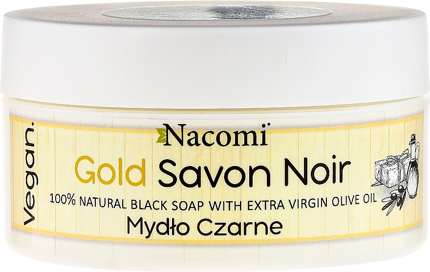 Black Soap with Olive Oil - Nacomi Savon Noir Natural Black Soap with Extra Virgin Olive Oil — photo N1