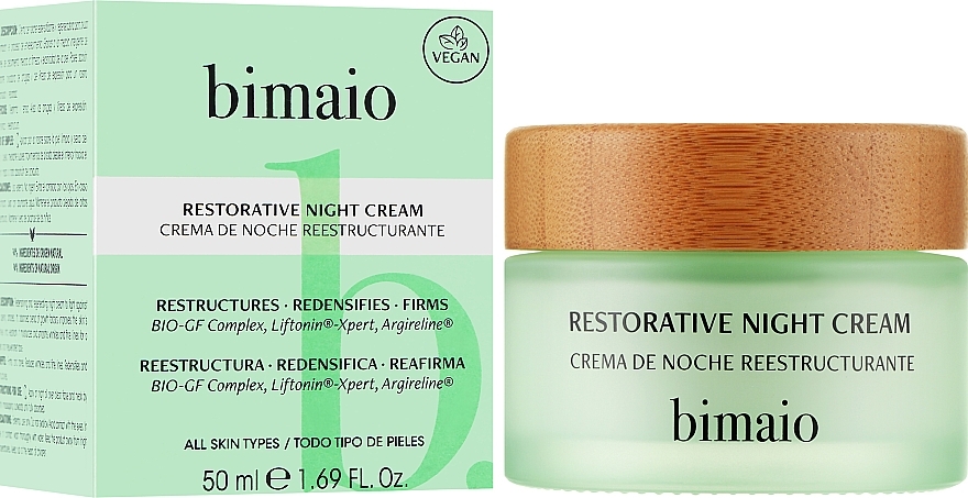 Revitalizing Night Face Cream - Bimaio Restorative Night Cream — photo N2