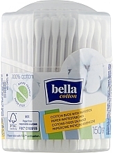 Paper-Based Cotton Buds, in hexagonal packaging, 150 pcs. - Bella Cotton Buds With Paper Stick — photo N1