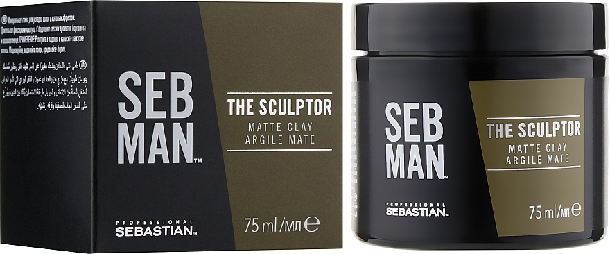 Modeling Hair Mint Clay - Sebastian Professional SEB MAN The Sculptor — photo N2