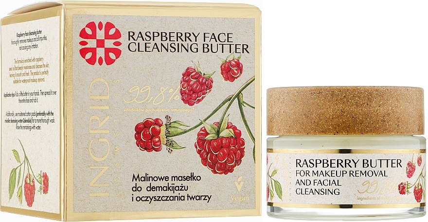 Facial Raspberry Oil - Ingrid Cosmetics Vegan Maselko With Raspberries — photo N6