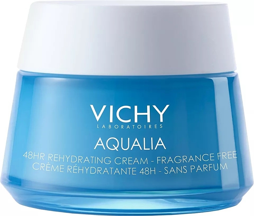 Unscented Moisturizing Cream - Vichy Aqualia Thermal 48H Rehydrating Cream Fragrance Free — photo N1