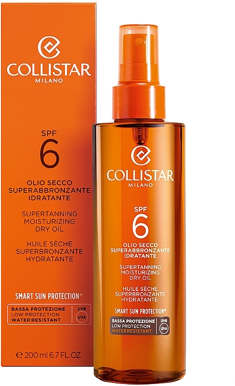 Intensive Tanning Dry Oil - Collistar Supertanning Moisturizing Dry Oil SPF6 200ml — photo N2