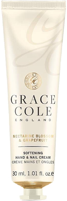 Hand & Nail Cream with Nectarine & Grapefruit Scent - Grace Cole Boutique Nectarine Blossom & Grapefruit Hand and Nail Cream (mini size) — photo N1