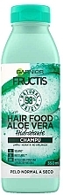 Hydrating Shampoo for Normal & Dry Hair - Garnier Fructis Aloe Vera Hair Food Shampoo — photo N2