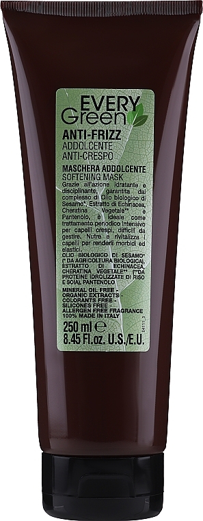 Moisturising Mask for Dry and Frizzy Hair - EveryGreen Anti-Frizz Mask — photo N1