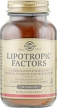 Lipotropic Factor Food Supplement - Solgar Lipotropic Factors Tablets — photo N2