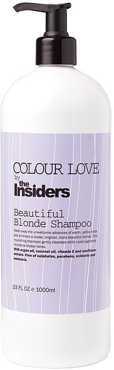 Beautiful Blonde Shampoo - The Insiders Colour Love Beautiful Blonde Shampoo — photo N2