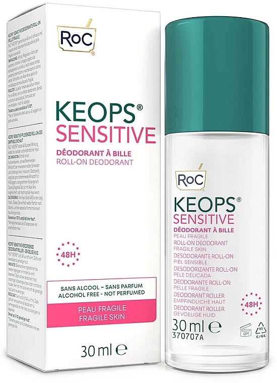 Body Deodorant - Roc Keops Deo Roll-On Sensitive Skin — photo N4