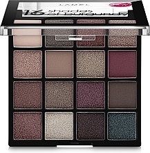 Fragrances, Perfumes, Cosmetics Eyeshadow Palette - LAMEL Make Up Eyeshadow 16 Shades Of Burgundy