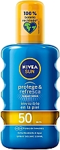 Waterpeoof Sun Spray - Nivea Sun Protective & Refreshes Solar Spray SPF50 — photo N4