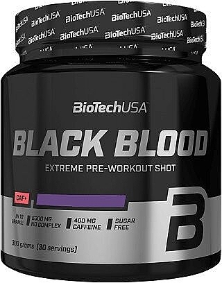 Blueberry Pre-Workout Complex - BioTechUSA Black Blood CAF+ Blueberry Extreme Pre-Workout Shot — photo N1