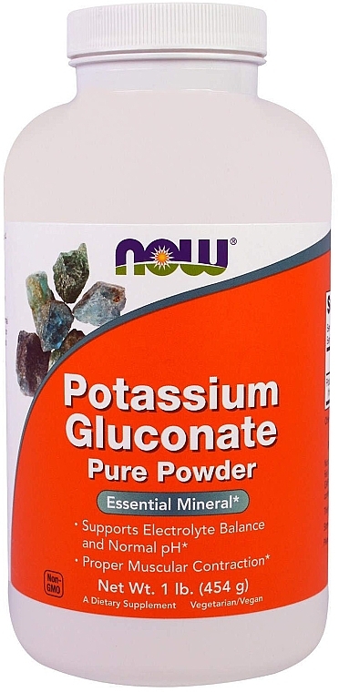 Potassium Gluconate Pure Powder - Now Foods Potassium Gluconate Pure Powder — photo N1