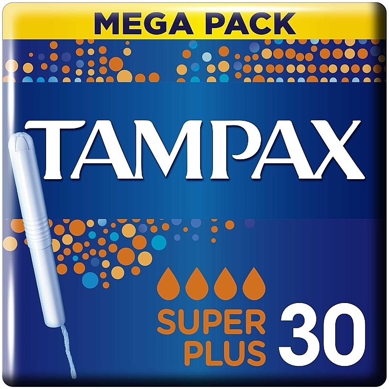 Tampons with Applicator, 30 pcs. - Tampax Blue Super Plus — photo N9