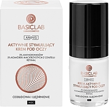 Actively Stimulating Night Eye Cream - BasicLab Dermocosmetics Aminis Actively Stimulating Eye Cream Night — photo N1