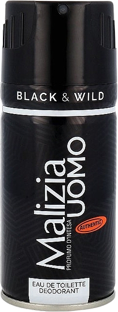 Men Deodorant Spray - Malizia Uomo Black & Wild Deodorant Spray — photo N1