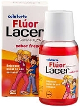 Fragrances, Perfumes, Cosmetics 子供用 ストロベリー マウスウォッシュ - Lacer Junior Fluor Daily Mouthwash 0.2% Strawberry Flavour