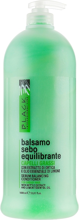 Sebum Balancing Conditioner for Oily Hair - Black Professional Line Sebum-Balancing Conditioner — photo N1