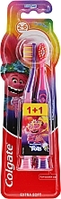 Fragrances, Perfumes, Cosmetics Kids Toothbrush "Smiles", 2-6 years, purple and pink, extra soft - Colgate Smiles Kids Extra Soft