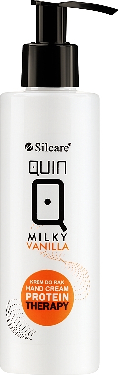 Hand Cream - Silcare Quin Natural Allantoin Protein Milk Vanilla — photo N1