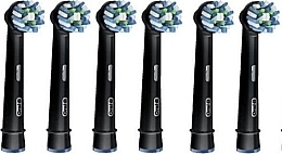 Electric Toothbrush Heads, 6 pcs, black - Oral-B Cross Action Clean Maximiser — photo N2