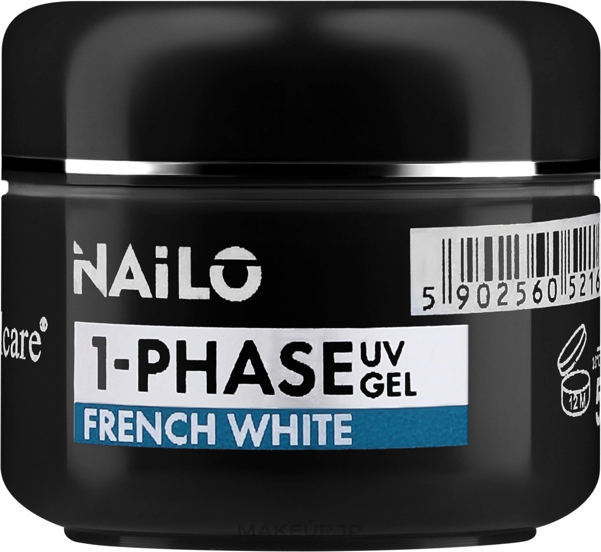 Nail Gel Polish - Silcare Nailo 1-Phase Gel UV French White — photo 5 g