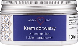 Fragrances, Perfumes, Cosmetics Nourishing Face Cream - Argan My Love Nourishing Face Cream With Shea Butter And Argan Oil