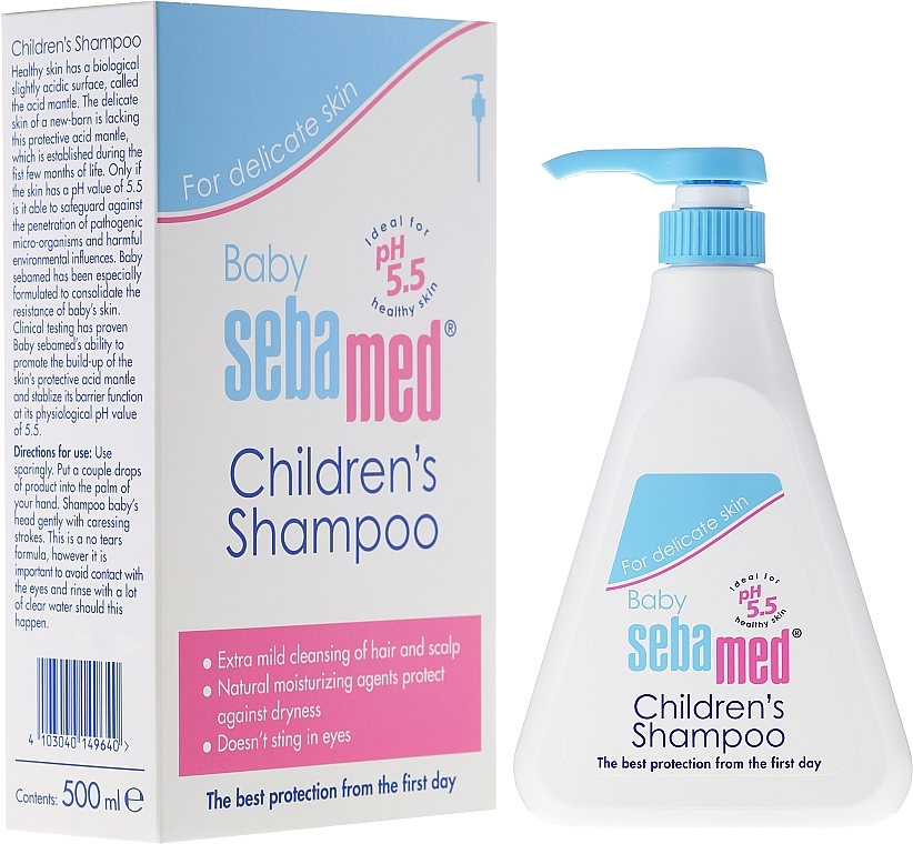 Baby Hair Shampoo - Sebamed Baby Shampoo — photo N7