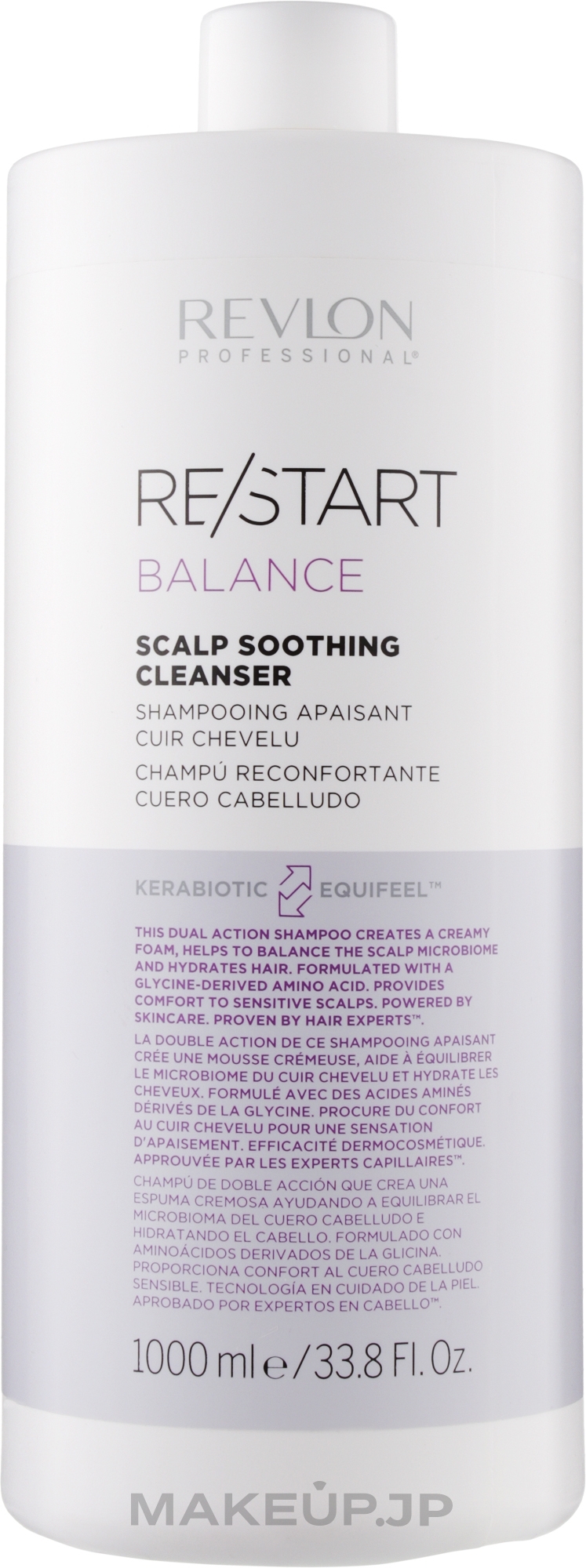 Deep Cleransing Shampoo - Revlon Professional Restart Balance Scalp Soothing Cleanser — photo 1000 ml