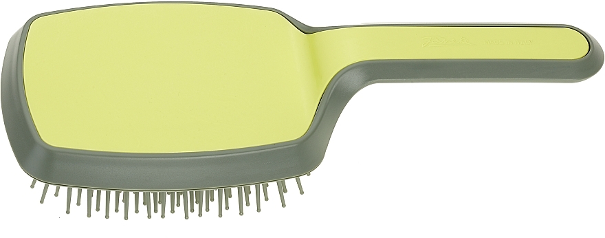 Hair Brush, light green - Janeke Curvy Bag Pneumatic Hairbrush — photo N16