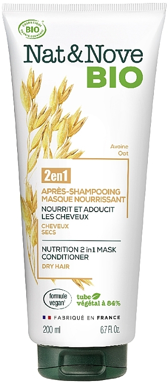 2in1 Oat Conditioner-Mask for Dry Hair - Nat&Nove BIO — photo N1