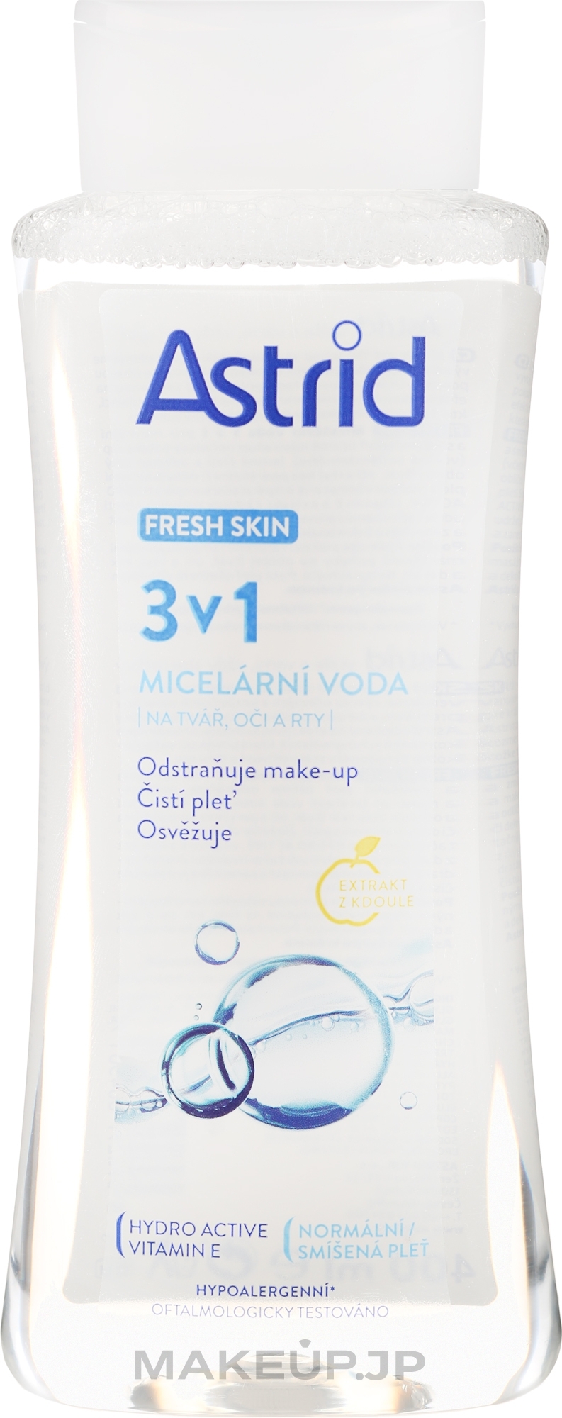 3-in-1 Micellar Water for Normal & Combination Skin - Astrid Fresh Skin 3in1 Micellar Water — photo 400 ml