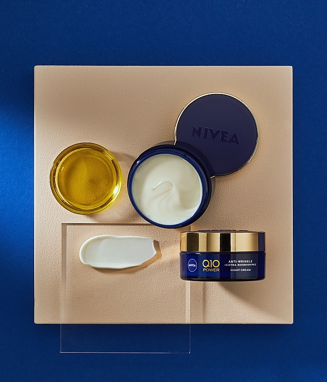 Anti-Wrinkle Night Cream for Dry Skin - Nivea Visage Q10 Power Extra SPF 15 — photo N5