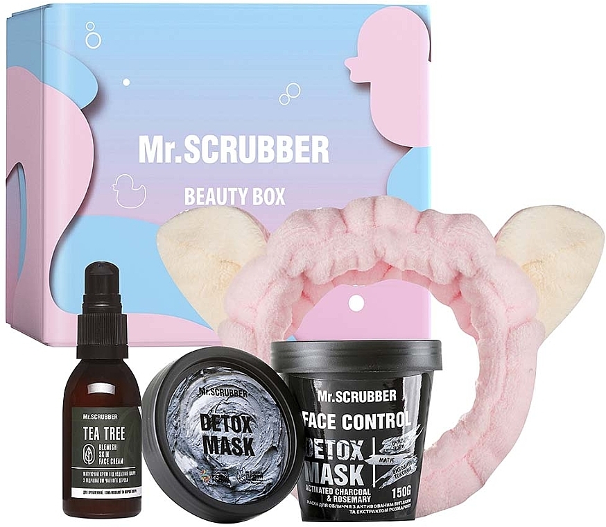 Set - Mr.Scrubber Pure & Detox (f/mask/150g + f/cr/55ml + ass/1/pcs) — photo N2