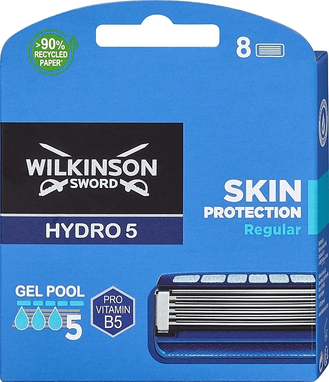 Replaceable Razor Set, 4 pcs - Wilkinson Sword Hydro 5 Skin Protection Regular — photo N2