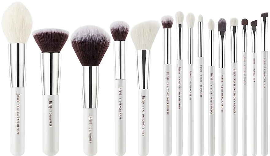 Makeup Brush Set, T240, 15 pcs - Jessup — photo N1