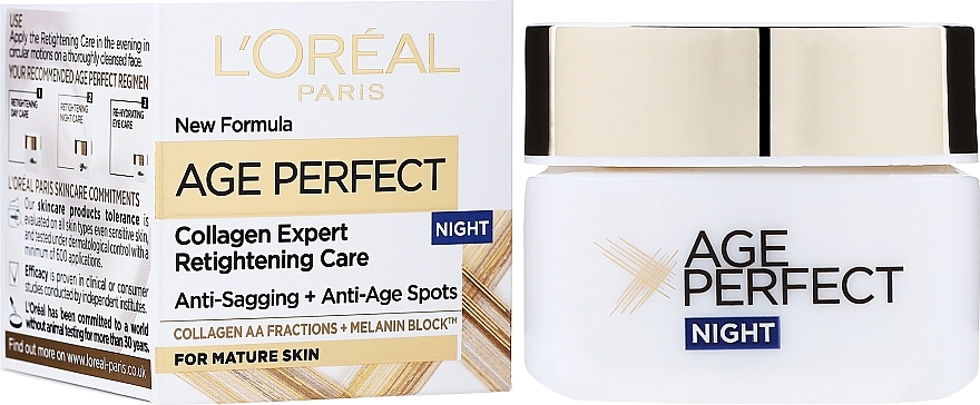 Nourishing Night Cream - L'Oreal Paris Age Perfect ReHydrating Night Cream — photo N2