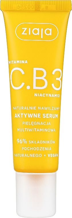 Active Face Serum - Ziaja Vitamin C.B3 Niacinamide — photo N1