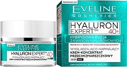 Fragrances, Perfumes, Cosmetics Concentrated Day and Night Cream - Eveline Cosmetics Hyaluron Expert 40+