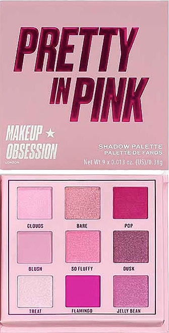 Eyeshdow Palette - Makeup Obsession Pretty In Pink Shadow Palette — photo N1