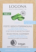 Solid Facial Cleanser "Aloe" - Logona Solid Fasial Cleanser Organic Aloe&Natural Hyaluronic Acid — photo N5