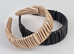 Headband 'Fold Pattern', black - MAKEUP — photo N5