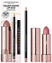 Fragrances, Perfumes, Cosmetics Set - Anastasia Beverly Hills Velvet Matte Lip Duo Warm Taupe & Warm Taupe