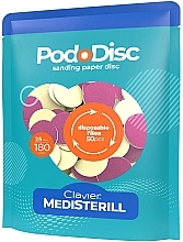 Replaceable Polishing Discs for Pedicure L 180/25 mm, 50 pcs. - Medisterill PodoDisc Keyboard — photo N1